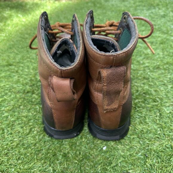 Polo Ralph Lauren Burson Duck Leather Lace Up‎ Boots Mens Size 10 D Brown main image 9
